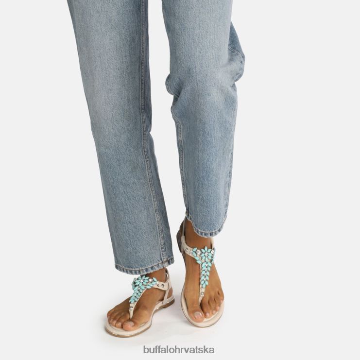 menta zelena Buffalo rosalie veganske sandale |sandale TDD6T814